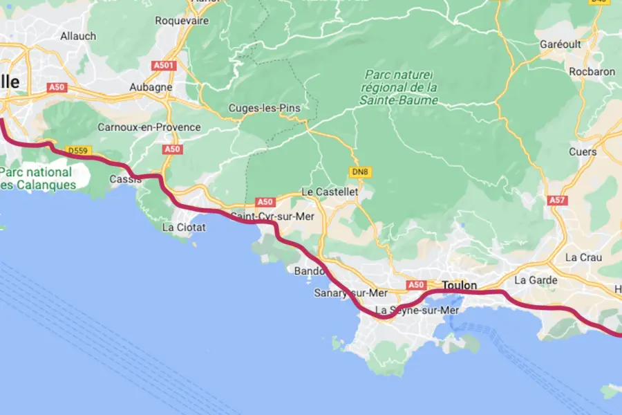 Kaart route
